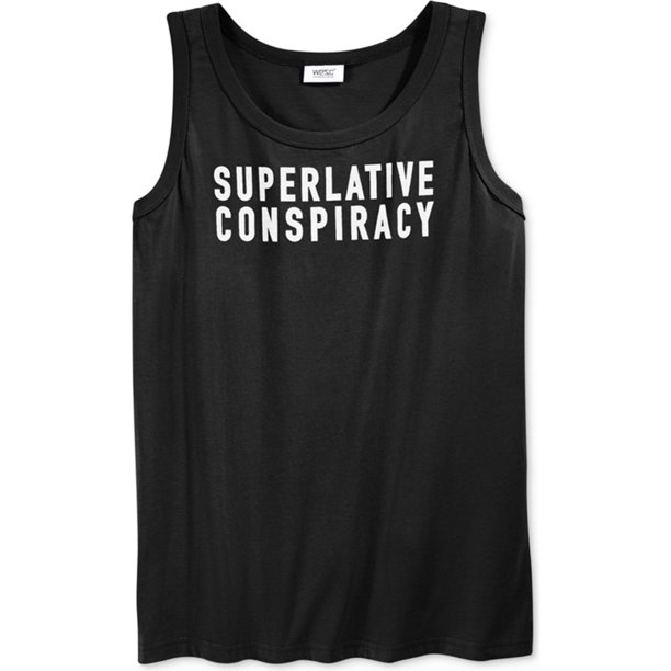 Camiseta sin mangas WeSC Superlative Conspiracy para hombre color negro pequeña