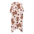 thumbnail image 2 of HELLHERO Strawberry Hearts Yaks Beach Cover Ups Lightweight Polyester Loose Kimono Swimsuit Cover up, 2 of 6