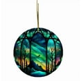 thumbnail image 2 of Christmas Tree Decorations,2D Circular Christmas Tree Ornament - Hanging Holiday Decoration for Festive Display, 2 of 4