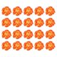 thumbnail image 1 of Uxcell 20-Pack Cabezas de Peonías Artificiales, Cabeza de Rosa de Seda Falsa para Boda/Ramo/Pared de Flores/Artesanías DIY [8cm, Naranja], 1 of 7