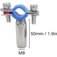 304 Stainless steel adjustable pipe support (Female connector(M8), 1 ...