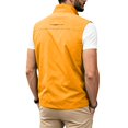 thumbnail image 5 of Awwp Men's Lightweight Vest Sleeveless Outdoor Work Jacket for Travel Hiking Running Multi-Pocket Utility Vest Yellow Size: 5Xl, 5 of 10