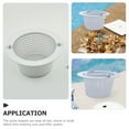 thumbnail image 6 of Toyvian White Plastic Swimming Pool Pump Basket Filter with Anti-Clogging Feature for Efficient Water Filtration, 6 of 8