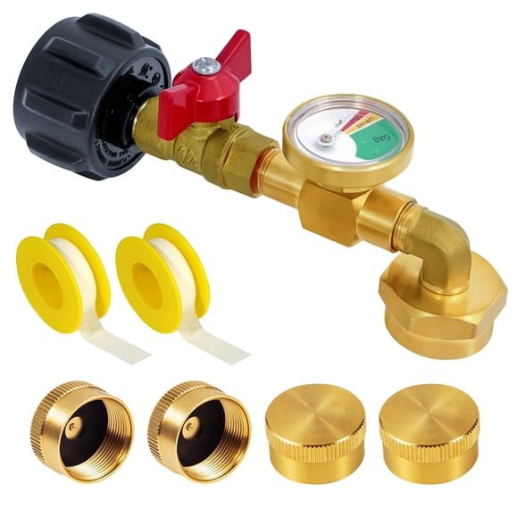 Adaptador de recarga de propano Getoolet, convertidor de propano de 20 libras a 1 libra