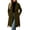 Army Green, variant on Long Wool Blend Overcoat for Women Casual Notched Lapel Double Breasted Button Jacket Loose Long Sleeve Waist Belted Fall Winter Outerwear S