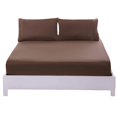 thumbnail image 1 of PEACNNG AUQ Twin Sheets Set 100% Egyptian Cotton Deep Pocket Fitted Flannel Sheet Smooth Fabric Finish 100% Cotton Sheets 30Cm High Skirt Sheet Set Deep Pocket for A Secure Fit Light Gree, 1 of 4