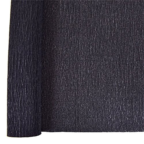 10.7-Square Feet Black LG11016 Lia Griffith Extra Fine Crepe Paper Folds Roll