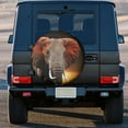 thumbnail image 3 of Kdxio Elephant Sunset in Kenya for Tire Cover Wheel Protectors Tyre Covers Weatherproof Wheel Covers Universal Fit for Trailer Rv SUV Truck Camper Travel Trailers 14 inch, 3 of 8