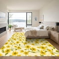 thumbnail image 3 of ODIKA 5'x7' Machine Washable Non-Slip Area Rug, Cottagecore Yellow High Traffic Rug, Yellow, 1050710, 3 of 7