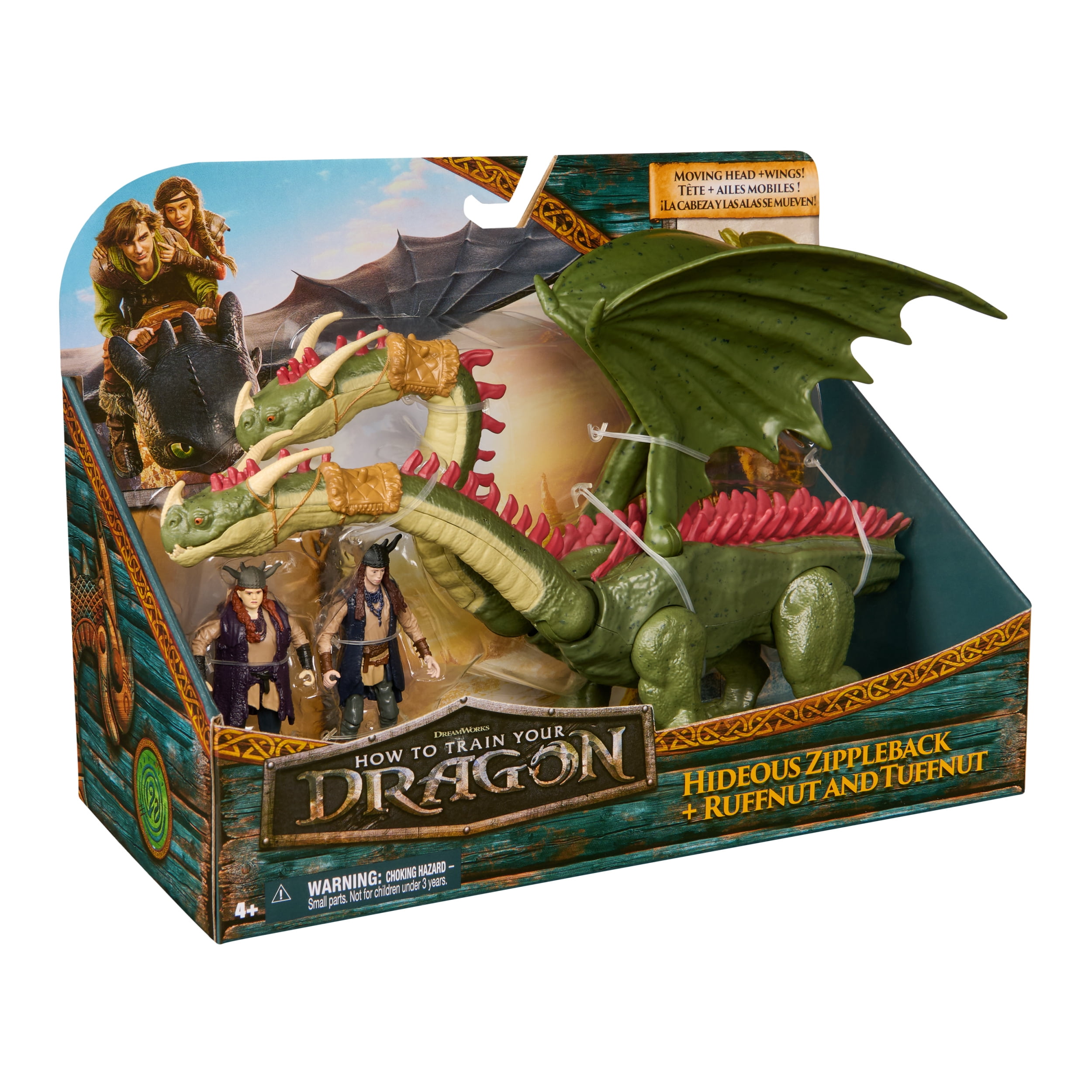 Dreamworks Dragons How to Train Your Dragon, Hideous Zippleback, Ruffnut & Tuffnut, Viking Duo Action Figures, Kids Toys for Boys Ages 4 and up, Dreamworks Dragons How to Train Your Dragon, Hideous Zippleback, Ruffnut & Tuffnut, Viking Duo Action Figures, Kids Toys for Boys Ages 4 and up