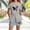 Gray, variant on Girls Outfit Sets, Crewneck Short Sleeve Graphic 2PC T-Shirts and Shorts Sets Pink Size 10-12 T
