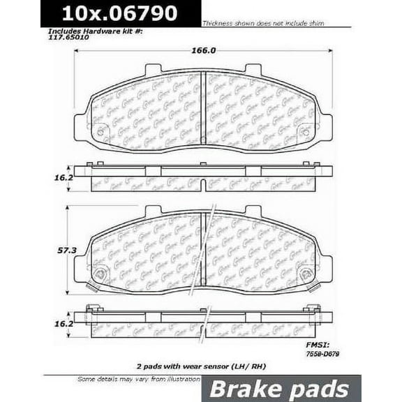 Centric Parts - Ceramic Pads
