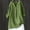 Green, variant on Ladies Shirts Summer Top for Women Tops Casual Loose Button-Down Blouse for Everyday Wear with Long Sleeves and Solid Color Coffee S