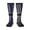 2 Black-1, variant on Women's Knee High Socks Retro Thin Blue Line Flag Thermal Soft Knee Long Socks