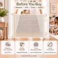 thumbnail image 2 of SPACEANY Retractable Baby Gate, Mesh Safety Gate for Doorways and Stairs, 45 inches Wide, Cream, 2 of 9