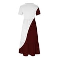 thumbnail image 3 of IROINNID Summer Dresses for Women , Plus Size Wedding Guest Maxi Dresses for Women , Round Neck and Short Sleeve Pullover Vacation Dresses, 3 of 4