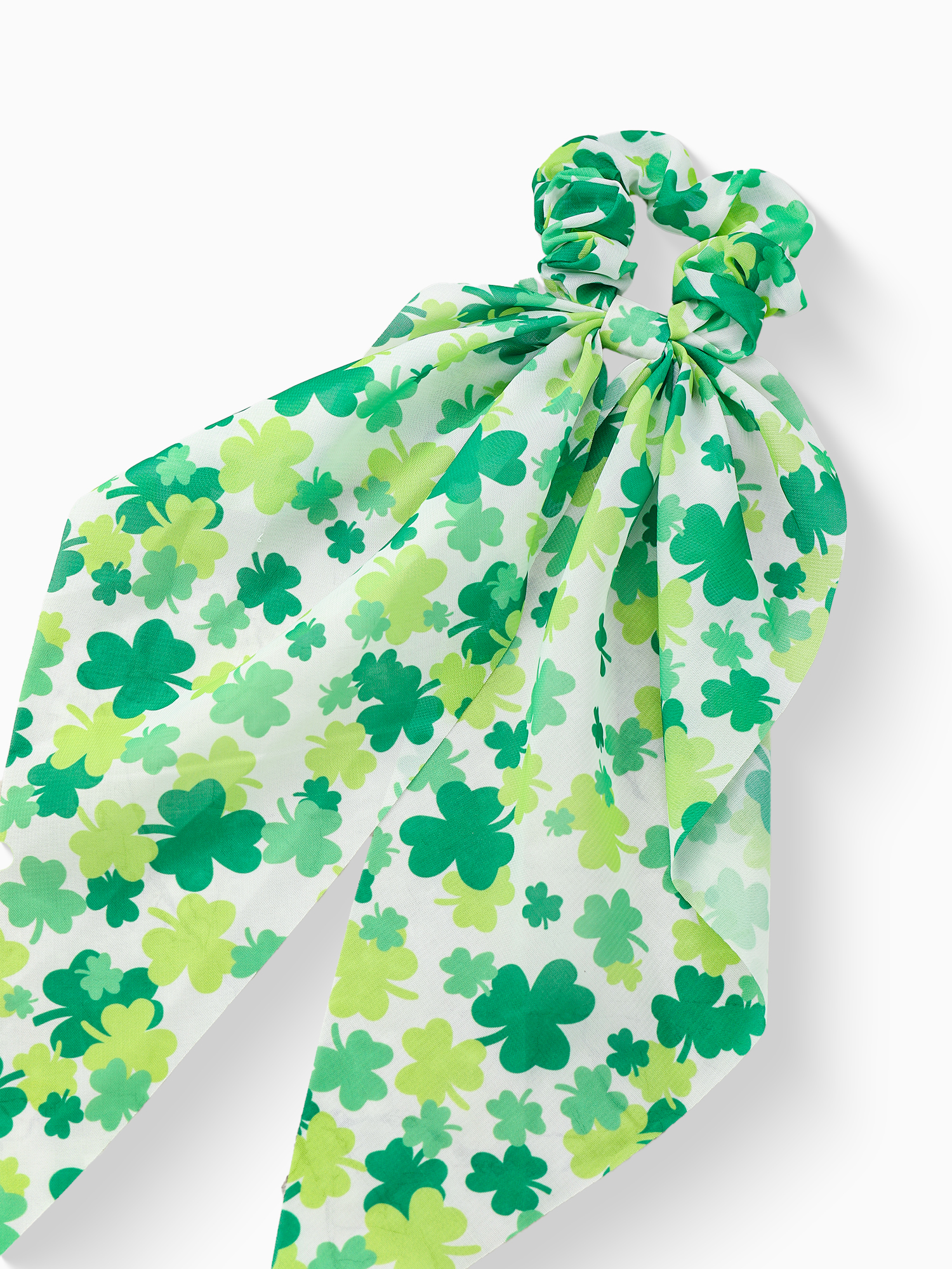 Way to Celebrate St. Patrick's Day Green Scarf Scrunchie, 1 Piece