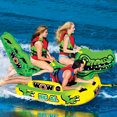 thumbnail image 4 of WOW Watersports Big Al Alligator 4 Person Towable Lake Boating Tube Raft, Green, 4 of 5