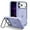 Lightpurple+ Clear Lightpurple, variant on Magnetic Case for iPhone 17 Pro with Kickstand, Compatible with Magsafe, Built-in Camera Stash Stand, Military Protection, Skin Feeling Hybrid Phone Case for iPhone 17 Pro, Black + Clear Blue