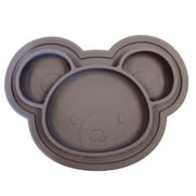 Kushies Siliplate Silicone Suction Plate For Toddlers, BPA, PVC & Phtalate Free Black Color