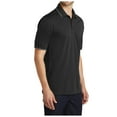 thumbnail image 2 of Yellow Rooster Mens Dry Zone UV Micro-Mesh Tipped Polo Deep Black/ Graphite XS, 2 of 4