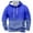 Blue, variant on CONFREE Men's Hoodie Gradient Color Hoodies For Men Long Sleeve Casual Pullover Hooded Sweatshirts With Pockets