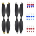 thumbnail image 3 of HEVIRGO 1/2/4 Pair Stable Lightweight Propellers Drone Accessory for DJI Mavic Mini 2,Silver Black 2, 3 of 10