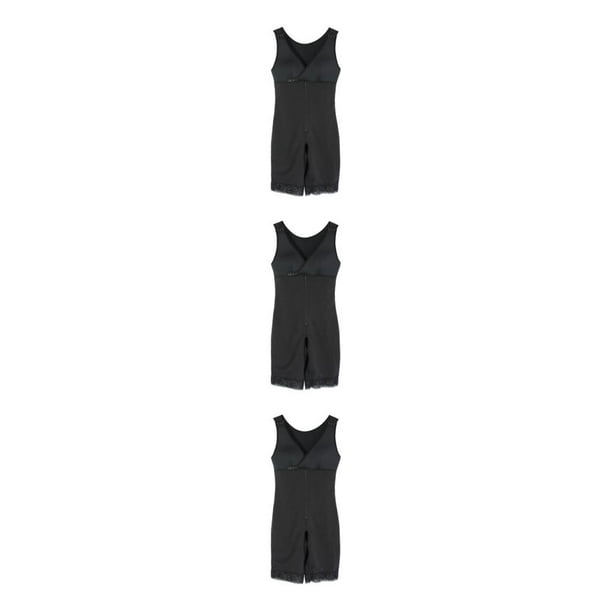 Goriertaly Shapewear Breathable All Body Types Black Easy To Wear Body  Shapers For Women Black L 3Set 