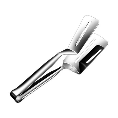 

Stainless Steel Fried Steak Clip BBQ Barbecue Tongs Shovel Gripper Bread Clamp