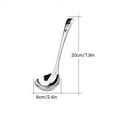 thumbnail image 2 of Graflsoa Premium Pure Titanium Soup Spoon - Silver, 20x6cm, Lightweight 60g Dining Essential, 2 of 6