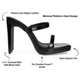 thumbnail image 2 of Journee Collection Womens Naivee Tru Comfort Foam Open Square Toe Platform Heel Sandals, 2 of 6