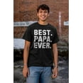 thumbnail image 4 of Best Papa Ever World's Coolest Dad Men's Graphic T Shirt Tees Brisco Brands S, 4 of 5