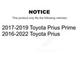 thumbnail image 2 of Transit Auto Front Rear Hub Bearings Assembly Coated Disc Brake Rotors and Ceramic Pads Kit (10Pc) for Car Toyota Prius Prime - Left Right Side (Driver Passenger) KBB-123670, 2 of 11