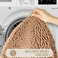 thumbnail image 2 of Ultra Soft Chenille Bathroom Rug, Thick Fluffy Super Absorbent Mat for Bathroom &amp; Kitchen, Non-Slip Backing, Quick Dry Machine Washable Rug for Home Decor (Stylish Design, 2 of 6