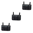 thumbnail image 1 of Matsuzay Bolsa compacta para reposabrazos, bolsa organizadora versátil para silla de ruedas, color negro, 31 x 19 cm Type1 NO1, 1 of 1