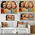 thumbnail image 4 of Designart "Pop Art 1950S Cocktail EFlow I" People Floater Framed Canvas Art Print, 4 of 7