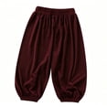 thumbnail image 3 of Generic Kids Boys Girls Harem Pants Casual Breathable Baggy School Trousers Quick Dry Lantern Pants Toddler Bloomer Jogging Bottoms, 3 of 8