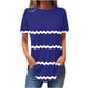 thumbnail image 1 of Blusas de Manga Corta para Mujeres Vendidas Cuello Redondo Casual, Top de Algodón de Imitación para el Hogar Y el Uso Diario, 1 of 3