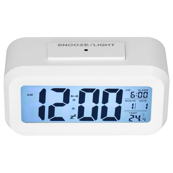 Reloj despertador digital, reloj despertador digital LED despertador digital para dormitorio LED despertador elegante estético