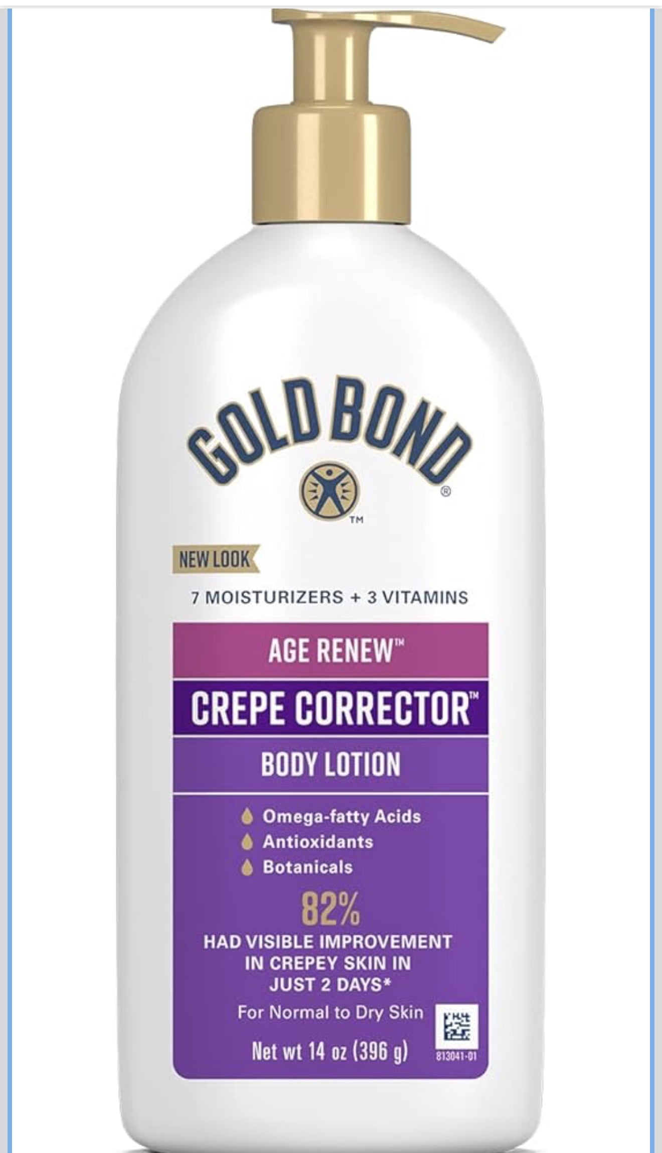 Gold Bond Age Renew Crepe Corrector Body Lotion, Replenishing & Smoothing Formula, 2 pk./ 14 oz.