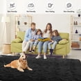 thumbnail image 4 of CozyDesg 9ft x 12ft Area Rugs, Soft Fluffy Area Rugs Floor Mat Floor Rugs for Living Room Bedroom Modern Decor Carpet,Black 2, 4 of 7