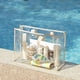thumbnail image 1 of Bolsa de natación de PVC transparente de gran capacidad | Bolsa de playa impermeable y gruesa con asas de nailon reforzado | Bolsa de lavado portátil de mano para viajes, gimnasios y piscinas, 1 of 5