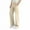 Beige, variant on fatyb Boys Girls Cargo Pants Elastic Waist Straight Leg Pants Kids Lightweight School Uniform Trousers