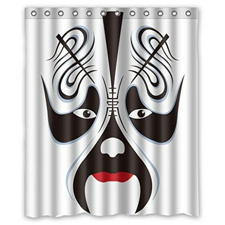 Ganma Anime Facial Makeup In Beijing Opera Shower Curtain Polyester Fabric Bathroom Shower Curtain 60x72 (Best Space Opera Anime)