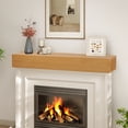 thumbnail image 7 of 48" Rustic Wood Fireplace Mantel | Wall-Mounted & Floating Shelf for Home Decor, 7 of 7