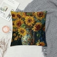 thumbnail image 2 of Shiartex Sunflowers Flowers Throw Pillow Covers Aesthetic Decorative for Home Decor 1PC 18x18in, 2 of 5