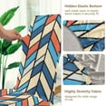 thumbnail image 5 of Yayeee 4 Pack Dining Chair Covers Stretch Parson Chairs Slipcovers Seat Protector, Blue Geometric, 5 of 6