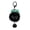 Black, variant on Backpack Zipper Pull Keychain Durable Polyester Charm Accessory for Keys and Bags Black