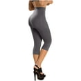 thumbnail image 5 of LT. Rose Fajas Colombianas Reductoras y Moldeadoras Capri High Waisted Butt Lifting Slimming Compression Leggings for Women, 5 of 5