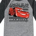 thumbnail image 3 of Cars - Lightning Mcqueen I Am Speed - Toddler & Youth Raglan Graphic T-Shirt, 3 of 4